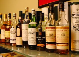 Single malt bottles