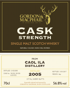 Gordon & Macphail cask strenght och caol ila