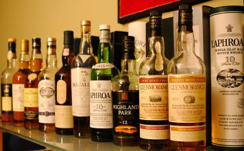 Single malt bottles